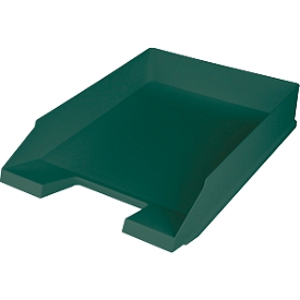 Bac à courrier "The Green Staff" Helit, , en plastique recyclé, pour formats A4-C4, empilable, vert, 5 pièces