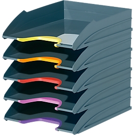 Bac à courrier VARICOLOR DURABLE, 5 pièces