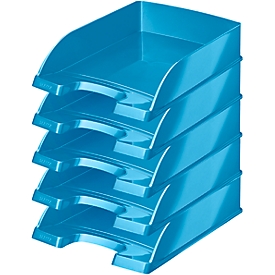 Bac à courrier Wow 5226 LEITZ®, bleu, 5 pièces