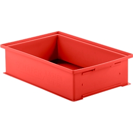 Bac à empiler 14/6-2 H - l. 465/450 x P 315/300 x H 200 mm - 12 litres - rouge - 16 pièces