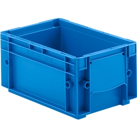 Bac à empiler Euro RL-KLT 3147 - polypropylène - l. 300 x P 200 mm - 5,3 L - jusqu'à 20 kg - bleu