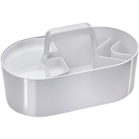 Bac de rangement Toolbox HAN Loft, portable, avec 4 compartiments, L 330 x P 179 x H 175 mm, plastique, blanc neige