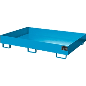 Bac de rayonnage type RW/RW 1800, sans caillebotis, bleu RAL5012