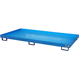 Bac de rayonnage type RW/RW 2700-1, sans caillebotis, bleu RAL5012