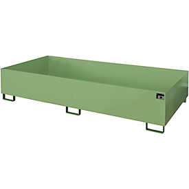 Bac de rayonnage type RW/RW 2700-3, sans caillebotis, vert RAL6011