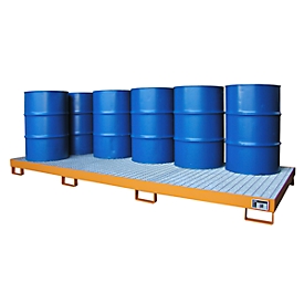 Bac de rétention Bauer type AW10, orange RAL2000