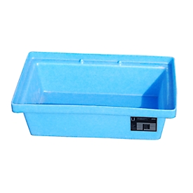 Bac de rétention KWP-P 20 - PE - pour palettes - 20 litres - L 600 x l. 400 x H 170 mm - bleu