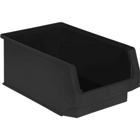 Bac de stockage ouvert LF 531, conducteur ESD, noir, dimensions extérieures L 500 x L 312 x H 145 mm, contenu 16.5 L