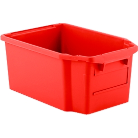 Bac gerbable et empilable FB 600, 40 litres, rouge
