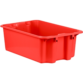 Bac gerbable et empilable FB 601, 30 L, rouge