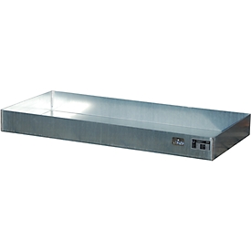 Bac pour petits récipients Bauer KGW-P 4, capacité 68 l, jusqu'à 200 kg, sans grille en tôle perforée, L 1200 x P 600 x H 120 mm, acier galvanisé