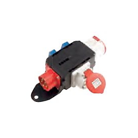 Bachmann CEE adapter - Stromverteilungseinheit - Wechselstrom 400 V - Ausgangsanschlüsse: 4 (4 x Spannung)