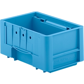 Bacs pour petites pièces C-KLT 3214, polypropylène, l. 300 x P 200 mm, jusqu'à 30 kg, bleu clair