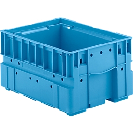 Bacs pour petites pièces C-KLT 4321, polypropylène, l. 400 x P 300 mm, jusqu'à 50 kg, bleu clair