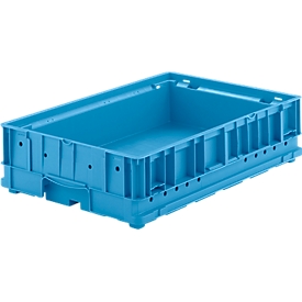 Bacs pour petites pièces C-KLT 6414, polypropylène, l. 600 x P 400 mm, jusqu'à 50 kg, bleu clair