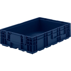 Bacs pour petites pièces R-KLT 6415, polypropylène, l. 600 x P 400 mm, jusqu'à 20 kg, bleu foncé