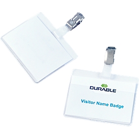 Badge, pour badges d'entreprise, transparent, 25 unités