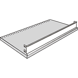 Baguette de sécurité avant pour rayonnage modulaire R 3000/4000, l. 1283 x H 40 mm