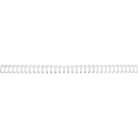 Baguettes à relier en métal WireBind GBC, A4, 34 anneaux, 11 mm pour max. 100 pages, 100 p., argent