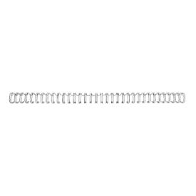 Baguettes à relier en métal WireBind GBC, A4, 34 anneaux, 12,5 mm pour max. 115 pages, 100 p., noir