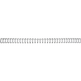 Baguettes à relier en métal WireBind GBC, A4, 34 anneaux, 9,5 mm pour max. 85 pages, 100 p., noir