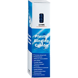 Baguettes à relier GBC®, plastique, Ø 8 mm, 100 p., bleu