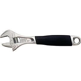 Bahco Clé à molette 9070C, SW max. 20 mm, longueur 158 mm, acier haute performance, avec échelle de réglage, hexagonale