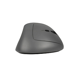Bakker Elkhuizen Vertikalmaus PRF Pro, für Rechtshänder, 8 Tasten und Scrollrad, bis 10 m, USB-C/Bluetooth, B 110 x T 70 x H 85 mm, dunkelgrau