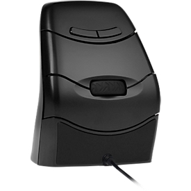 BakkerElkhuizen DXT 3 Precision Mouse, 7 Tasten, 4 DPI Stufen (800, 1200, 1600, 2400), kabelgebunden, 1,5 m Kabel, ergonomisch, USB-C, schwarz