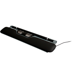 BakkerElkhuizen ErgoSlider+ muis, centraal, ergonomisch, bedraad, scrollbalk, 4 knoppen, USB-A/USB-C, zwart-grijs
