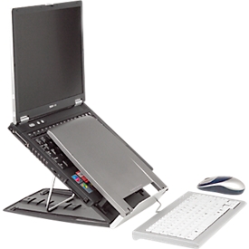 BakkerElkhuizen laptophouder Ergo-Q 330, in hoogte verstelbaar, tot 17 inch, voor onderweg