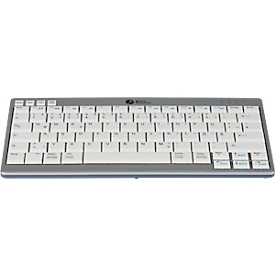BakkerElkhuizen Tastatur UltraBoard 950 V2 Wireless, Bluetooth, 3 m Reichweite, HotKeys, USB-C, QWERTZ, dunkelgrau/hellgrau