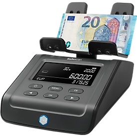 Balance monétaire Safescan 6165 G3, pour pièces &amp; billets, 13 devises préinstallées, fonction d'addition &amp; d'impression