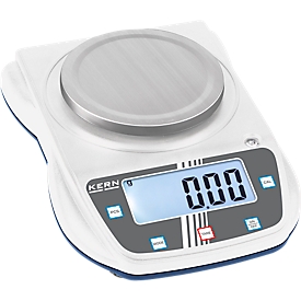 Balanza de laboratorio EHA, para el rango de pesaje 3000 g, peso mínimo 6000 g, nivel de burbuja, incl. pantalla