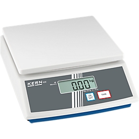 Balanza de sobremesa básica FCE-N, manejo con 2 teclas, cubierta protectora, rango pesaje máx. 30 kg