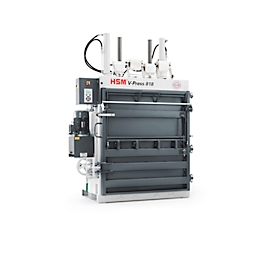 Bale press HSM V-Press 818 plus, 4 vertical straps for bales up to 200 kg, pressing force 185 kN, TorsionControlSystem, filling flap