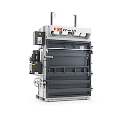 Bale press HSM V-Press 820 plus, 4 vertical straps for bales up to 250 kg, pressing force 178 kN, filling flap