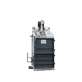 Balenpers HSM® V-Press 504, 2 verticale omsnoeringen voor balen tot 60 kg, geschikt voor balenafvoerwagen, perskracht 40 kN, knevelsluiting