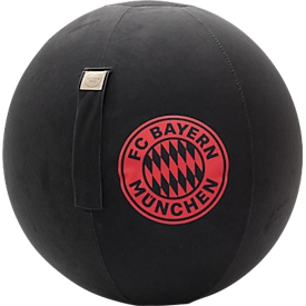 Balle d'assise, avec logo FCB, produit officiel de licence, avec poignée, Ø env. 650 mm, polyester &amp; PVC, noir