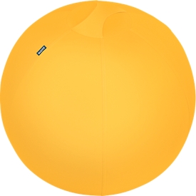 Ballon d'assise Ergo Cosy Leitz, Ø 650 mm, revêtement en tissu, jaune