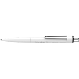 Ballpoint pen Schneider K3 Biosafe, Line width M, waterproof, bioplastic, white shaft, font colour black, 10 pieces