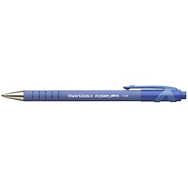 Balpen Flexgrip Ultra Clic Papermate, met drukknop, blauw, 12 stuks