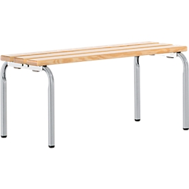 Banc, empilable, alu blanc, L 1015 mm,