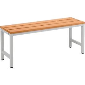 Banc vestiaire en bois, L 1000 x P 300 x H 420 mm