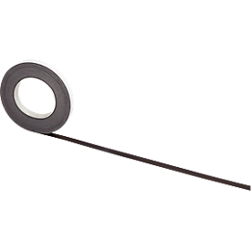 Bande magnétique adhésive, largeur 10 mm x longueur 10 m, noir
