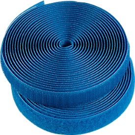 Bande velcro HellermannTyton , l. 12  x L 1000 mm, bleu