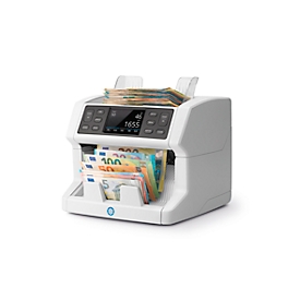 Banknotenzähler Safescan 2865-S, EZB-Standard, Stück- & Wertzähler/Währungserkennung/Echtheitsprüfung, bis zu 1200 Scheine/min & bis zu 3 Währungen