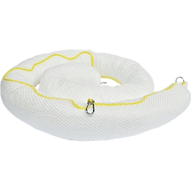 Barrages pour huile, absorption 180 L, fibres PP, L 10000 x Ø 130 mm, blanc