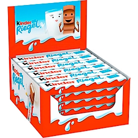Barre chocolatée Kinder, 36 emballages individuels de 21 g