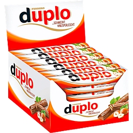 Barre de chocolat Ferrero Duplo, 40 sachets de 18 g
